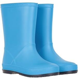 Mountain Warehouse Einfarbige Kinder Gummistiefel | Gummistiefel mit tiefem Profil für sicheren Halt, weiches Jersey-Futter, leicht zu reinigen – für Schule & Matschspaß