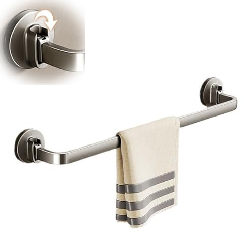 Toallero Ventosa De Baño, Vacío Ventosa Toallero Barra Colgador Toalla Cocina Mano Percha Toallero De Pared Ducha Porta Toallas Sin Taladro(30cm/11.8in)
