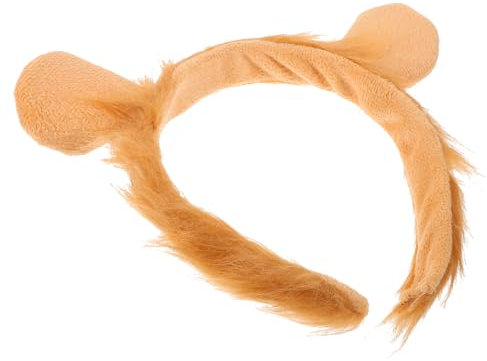 Holibanna Lion Kostüm Haarreif Mit Ohren Furry Halloween Kopfbedeckung Für Frauen Und Jugendliche Für Cosplay Partys Und Festliche Anlässe Realistische Tierohren Accessoire
