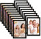 Cozary Cadre Photo 10x15 Noir Lot de 18, Protection en Verre Transparent, Cadre Photo Noir Classique pour Affichage Mural ou Sur Table, pour Maison, Chambre, Bureau, Couloir ou Galerie
