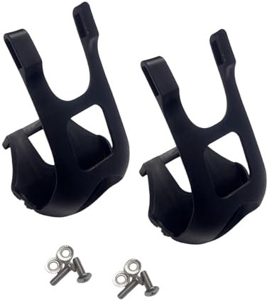 Hellery Demi-cale-Pieds de Rechange pour Pédales de Vélo D'appartement, VTT et Route, Noir