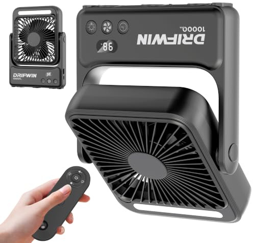 Magnetic Cruise Approved Fan with Night Light, 10000mAh Ultra-Slim Travel Fan, 4-Speed, Hook Design, Portable Fan for Cruise Ship Cabin, Bedroom Sleeping, Camping, Travel & Cruise Essentials 2026