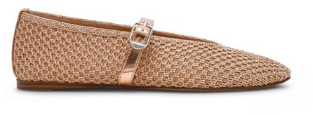 Steve Madden Gayla Rose Gold Scarpe Donna Ballerina Cinturino Intreccio 38.5