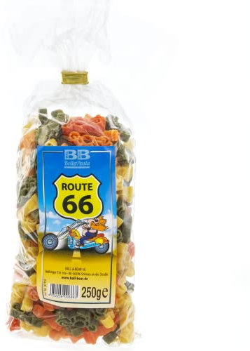 Bull & Bear bunte Motorrad Nudeln, 250g, Motivnudeln aus Hartweizengrieß, handgefertigt in deutscher Manufaktur, Pasta Geschenk