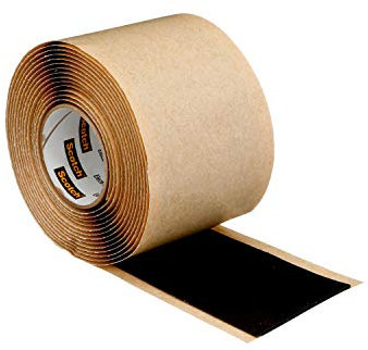 3M Scotch Rubber Mastic Ruban adhésif électrique 2228, 5,1 cm x 3 m, noir, auto-fusionnant, pour isolation et étanchéité, 1 rouleau