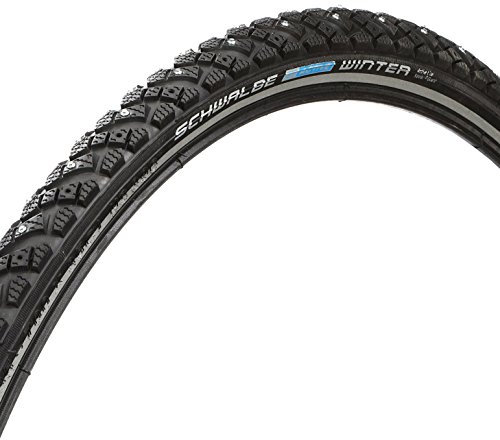 Schwalbe Fahrradreifen Marathon Winter Raceguard 42-622 B/B+RT HS396 240 Studs WIC 67EPI, Schwarz, 28 x 1.60 700 x 40C