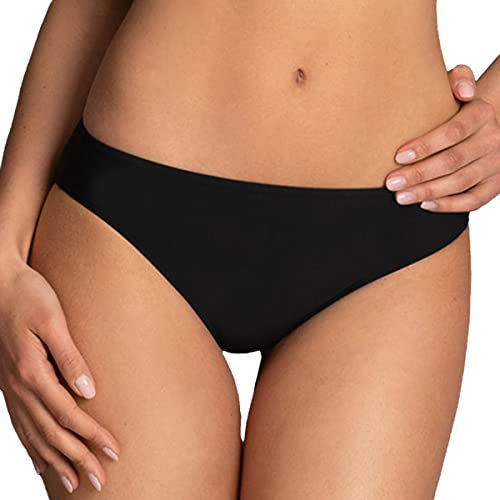 Rosa Faia Bikini-Hose Casual Bottom Slip, Nero (Schwarz (Schwarz), 42 IT (38 DE) Donna