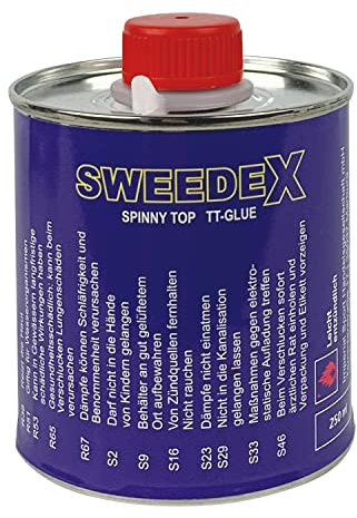 Spinny Top Frischkleber (250 ml) - Tischtennis Belagkleber | Kleber für Tischtennis Beläge | Lösungsmittelhaltig | TT-Spezial - Schütt Tischtennis