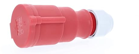 AS – Schwabe Mennekes CEE KUPPLUNG with Hinged Lid, 400 V, A, RED, 32 61427