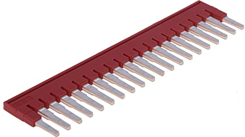 PHOENIX CONTACT FBS 20-5 Plug-in bridge, 5.2mm pitch, 20 number of pins, Red, 1 piece