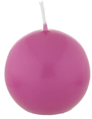 Kugelkerzen Fuchsia Pink 10 cm, 4 Stück