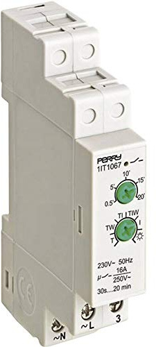 Wallair N61145 Treppenlichtzeitschalter Hutschiene 230 V/AC