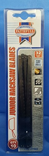 FAITHFULL Junior Hacksaw Blades 150mm (6in) 32tpi (Single Pack of 10 Blades)