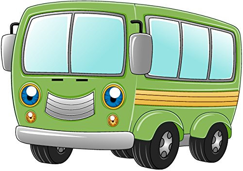 Bambinella® Bügelbild Aufbügler – gedruckte Velour/Flock Applikation zum selbst Aufbügeln - Motiv: VW-Bus