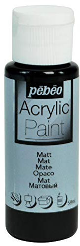 PEBEO 97817 ACRYLIC 59ML MATT BLACK, 3.3 x 3.3 x 10 cm