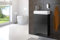 SAM Möbel Outlet Waschplatz VITA | Hochglanz schwarz | 58 x 40 x 22 cm | Badmöbel | Kombinierbar