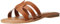 The Drop Damen Monika Flat H-Band Slide Sandal Flache Sandale, Braun, Größe 38,5 EU