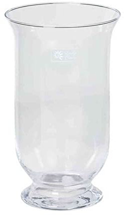 INNA-Glas Kerzenglas Lisa auf Standfuß, Zylinder - rund, klar, 30cm, Ø 18cm - Deko Glas