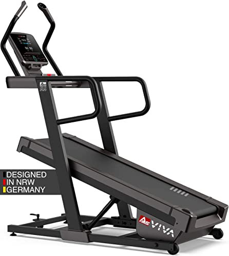AsVIVA T23 Pro Climb Laufband mit bis zu 40 % Steigung, 18 km/h, 7 PS, Bluetooth, Dämpfung, Fitnessgerät für Zuhause bis 150 kg