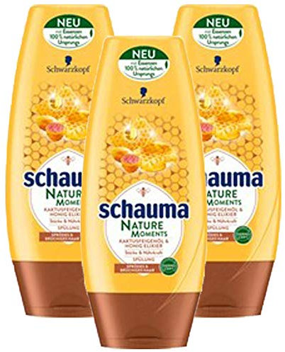 Schauma Nature Moments Kaktusfeigenöl & Honig Elixier, (3x 200ml)