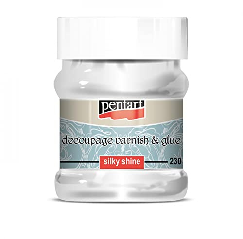 Pentart Decoupage Lack und Klebstoff, seidiger Glanz, 230 ml