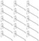 30 Pezzi Ganci per Pannelli Forati, Gancio per Supermercato Heavy Duty Griglia di Ferro, Ganci per Pegboard in Metallo per Esposizione Al Dettaglio Classificazione Degli Utensili(15cm in length)