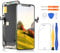 Yodoit Display Schermo per iPhone 11 PRO Max LCD Nero 6,5 Pollici Display Touch Digitizer Vetro con Kit di Strumenti di Riparazione, Pellicola Protettiva