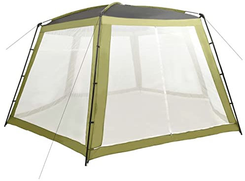 JUNZAI Poolzelt, Pool überdachung, Pool Zelt, Pooldach, Poolpavillion, Zelt Für Pool, Pool Dach, Pool Abdeckungen, Stoff 660x580x250 cm Grün