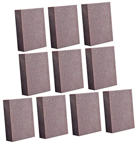 Cabilock 10piezas Paño De Limpieza Fuerte Esponjas De Lijado para Limpieza De Ollas y Cocina Marrón para Quitar Olla Uso Cocina