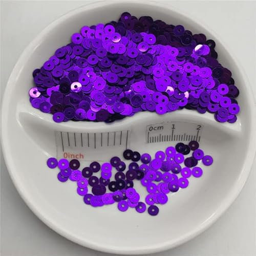 3mm 4mm 5mm 6mm 8mm Flat Round PVC Sequin Paillette Sewing Craft Wedding Decoration Dress Shoe Cap DIY Wholesale-Purple,8mm 150g