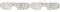 Folat Party Brille Diamant Silber Lady (Packung mit 2)