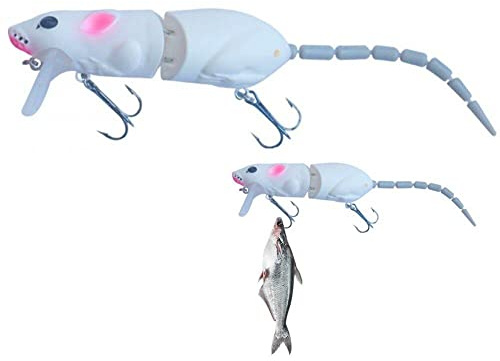 Luxylei 15,5 G 85 Mm Künstliche Topwater-köder Für Mäuse, 3D-mäuse-angelköder-Set Für Schlangenkopf, Weiche Süßwasserköder