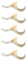 PHTOIT Lot de 5 brosses de lavage pour le en charbon de bambou - Brosse de massage pour le - Outils de nettoyage pour soins de la peau