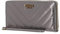 GUESS Damen Geldbörse Jania Cheque Organizer Pewter - Elegant mit 21 Fächern, Kreditkarten, Geldscheinen, Münzen - Polyurethan & Polyester - 21 x 10 x 2,5 cm