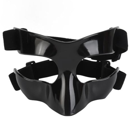 Jiawu Nasenschutz-Gesichtsschutz für Gebrochene Nase, Verstellbarer Basketball-Gesichtsschutz, Schützt Nase und Gesicht vor Aufprallverletzungen, Schützende Sport-Trainingsmasken