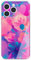 Berkin Arts Compatible with iPhone 11 Pro Case Clear Silincone Cover Pink Flower Floral Design Trendy Abstract