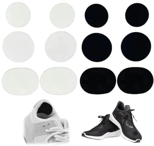 GYWHOOFT 12 parches redondos para reparar agujeros de puntas y talones, perfectos para zapatillas de deporte y tacones altos, repara tus zapatos fácil y rápido