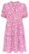 ONLY Onlnova Life Vis S/S Thea Dress AOP, Rose Vif, L Femmes