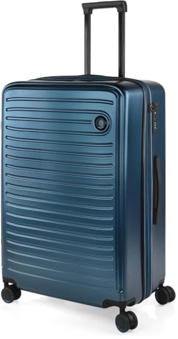 JASLEN - Valise Grande Taille 23Kg Rigide Spacieuse XL pour Soute Avion Ultra Résistante Valise Extensible avec Cadenas à Combinaison TSA Idéale pour Voyages Longs Et Moyens Séjours., Bleu