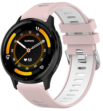 AK Armband für Garmin Venu 3/2, Forerunner 255/265, Vivoactive 4 - 22mm Quick Release Silikon Uhrenarmband für Herren und Damen - Sport Ersatzarmbänder