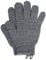 2Pcs Exfoliating Gloves - Bamboo Shower Gloves with Lanyard - Bath and Body Exfoliator Mitts - Scrubs Away Ingrown Hair and Dead Skin - for Shower, Spa and Massage Cell Remover Loofah - Grey