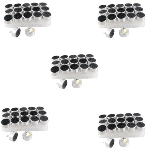 Pyugxab 90 Stueck 9,5 mm Durchmesser MIC Capsule Elektret-Kondensator-Mikrofon