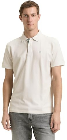 TOM TAILOR Herren 1031006 Herren Poloshirt, 10348 - Gardenia White, M