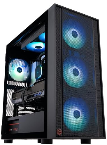 ADVANCED BATTLESTATIONS ABS Eurus Ruby Gaming PC - Windows 11 - AMD Ryzen 7 9800X3D - GeForce RTX 5070 Ti - DLSS 4 - Prestazioni alimentate dall'intelligenza artificiale - 32 GB DDR5 6400 MHz - SSD M