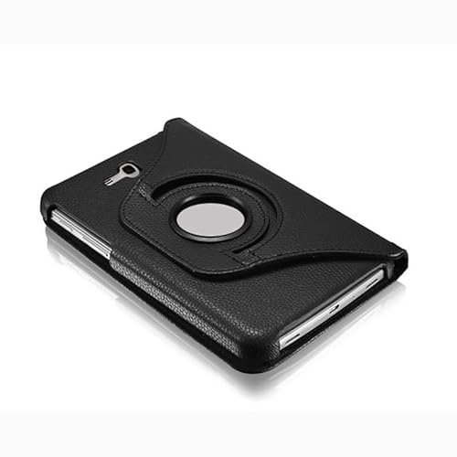 Funda para Samsung Galaxy Tab 3 Lite 7.0'' 2014 (SM-T110 T111 T113 T116) - Funda protectora completa con soporte giratorio de 360 grados (negro)