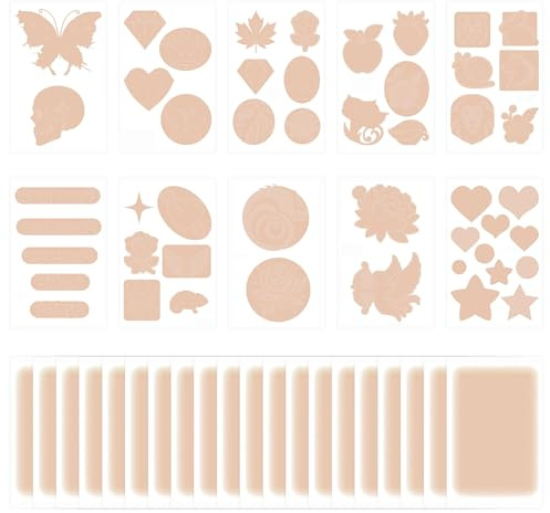 30 Pcs Tattoo Abdecken Wasserfest Tattoo Cover Up Pflaster Zum Abdecken Von Tattoos und Narben, Hautfreundlich und Atmungsaktiv, Schneidbar, Mit Kreativen Mustern