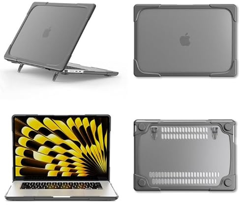 Generic case for Microsoft Surface Laptop Go 12.4 Model:1943 (Color: Gray) Laptop Hard Flip Stand Case Front + Back