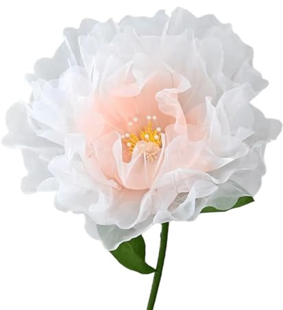 Bosiyrggrl Simulation Realistic Silk Flower Furnishing Decoration Layers of Petals Show Fake Flowers B