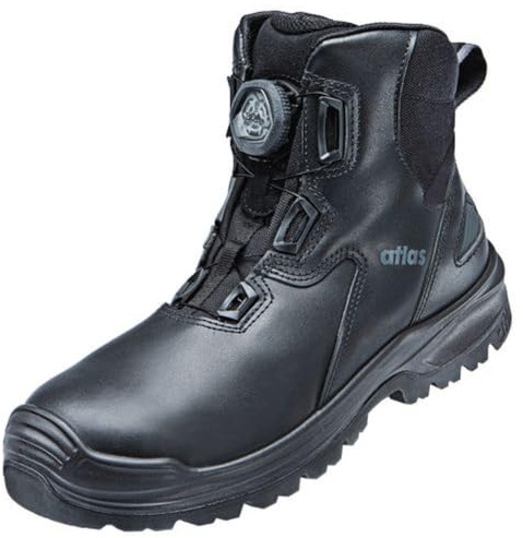 Atlas Flash 9255 XP BOA S3 Sicherheitsschuhe, knöchelhoch, Waterproof-Glattleder, Stahlkappe, XP Durchtrittschutz, XR-Rutschhemmung, BOA, Weite 10