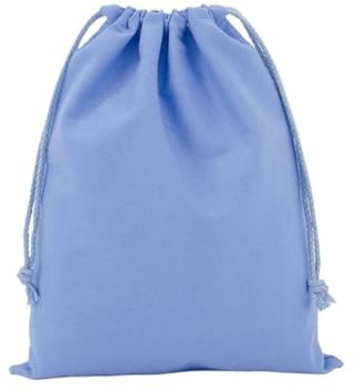 10 Stücke Baumwolle Tuch Geschenk Verpackung Tasche Kordelzug Lagerung Taschen Leinwand For Süßigkeiten Wiederverwendbare Beutel Hause Kleinigkeiten Organisieren Säcke für Ostergeschenke(Blue,25x32cm)